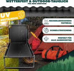 KESSER® Campingbed - Ligbed - Inklapbaar - 190x68x30cm - Antraciet