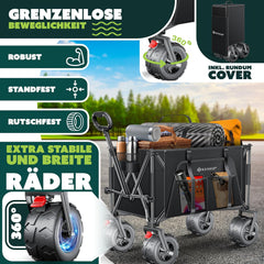 KESSER® Bolderkar - Opvouwbaar - Bolderwagen - Zwart