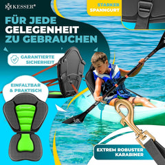 KESSER® Kajakzitting - voor SUP Board - 32x38cm - Rugleuning 51x45cm