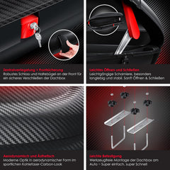 KESSER® Dakkoffer auto - Universeel - Carbon-look - 320L