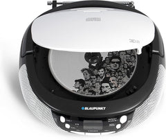 Blaupunkt B 3 PLL Boombox met FM-PLL-radio, cd-speler, AUX IN, stereo-luidsprekers, lcd-display, voeding en batterijvoeding, kindercd, zwart •