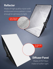 Softbox - Fotostudio - Studiolamp  - 5x85W - LED - ESDDI
