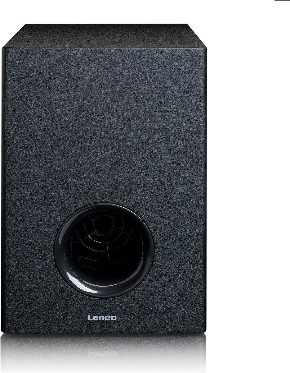 Lenco SBW-801BK - Soundbar voor TV - Met Subwoofer - Bluetooth - Zwart •