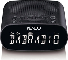 Wekkerradio met DAB - Digitale wekker - Alarmklok - Zwart - KENDO •