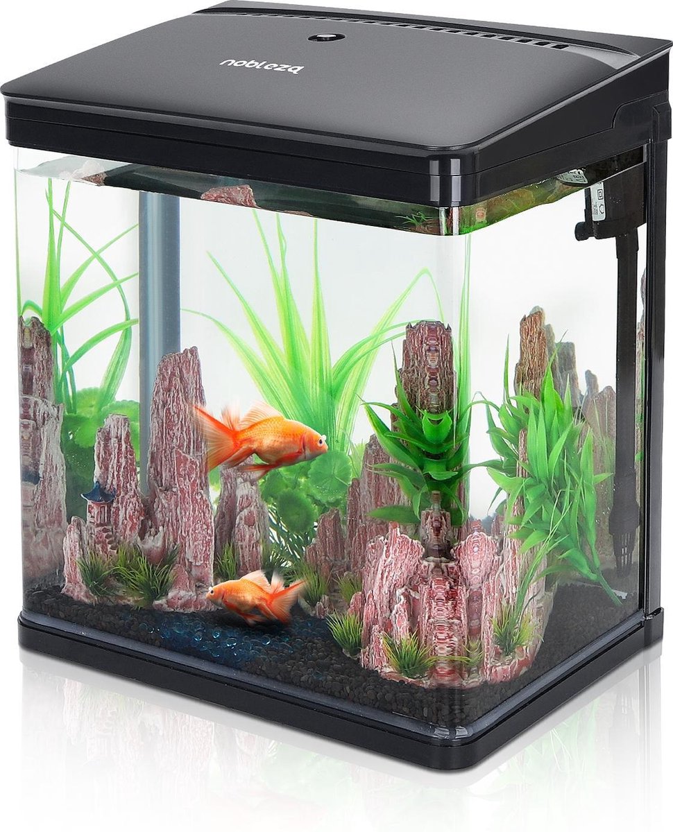Aquarium Kit - 29x20x33 cm - 14L - Zwart - Nobleza