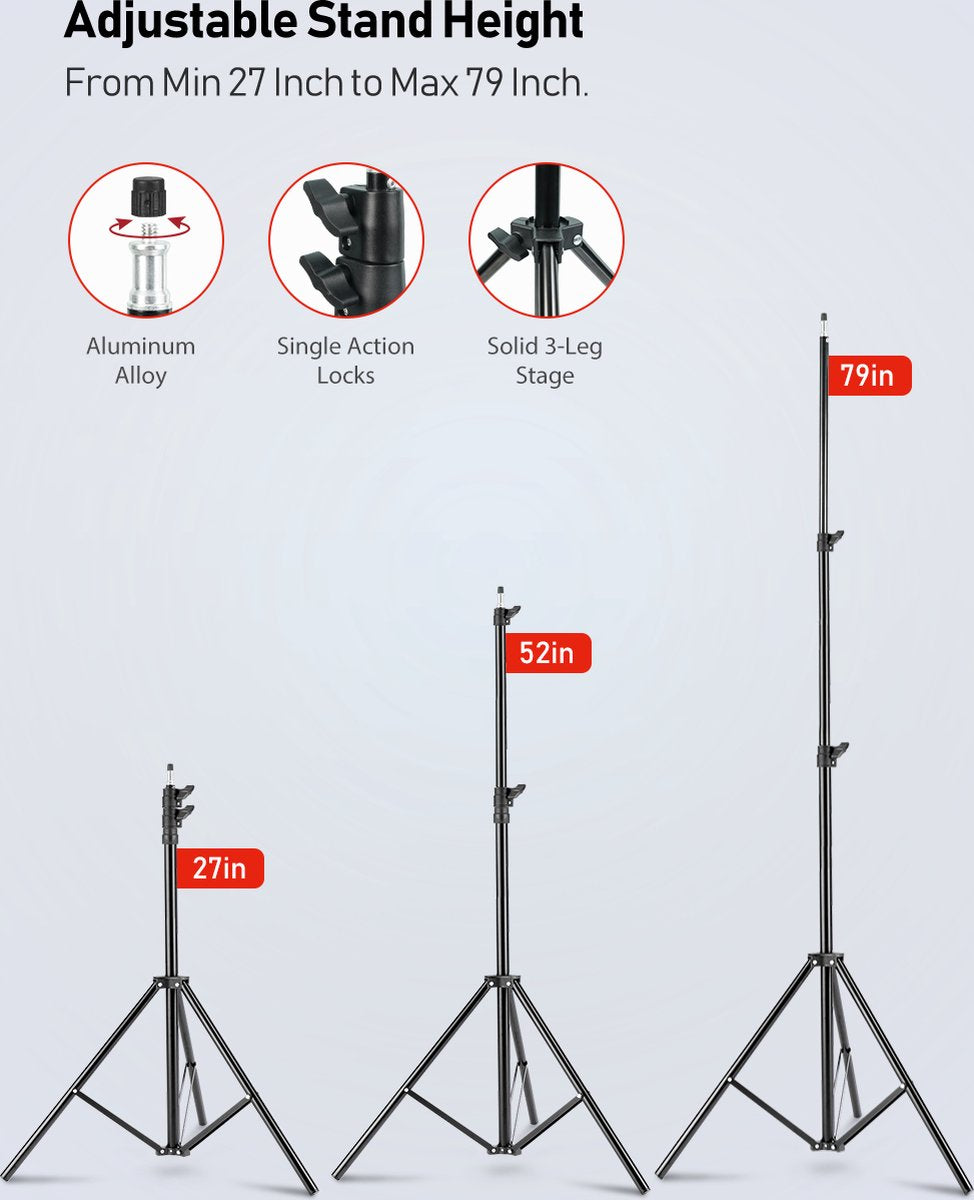 Softbox - Fotostudio - Studiolamp  - 5x85W - LED - ESDDI