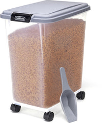 Nobleza Voercontainer hond - 40L - 15KG - Voedselcontainer - Transparant •