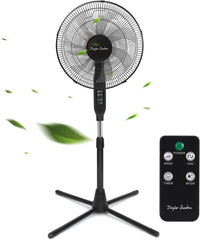 Taylor Swoden Statiefventilator - Ventilator Staand - Verstelbaar - 50W - Zwart