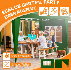 KESSER® Zijwand voor paviljoen - 3x3m - Groen