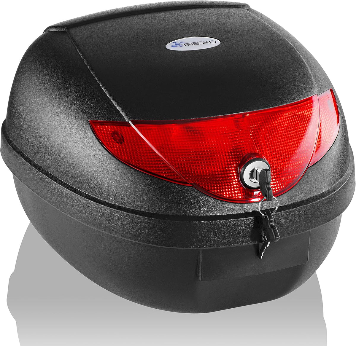 TRESKO® Topkoffer - Motorkoffer - Helmkoffer - 24L - Zwart