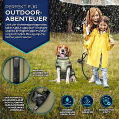 Hondenjas - Hondentrui - Winter - 3XL - Groen - TRESKO®