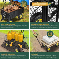 KESSER® Bolderkar - Opvouwbaar - Bolderwagen - Zwart
