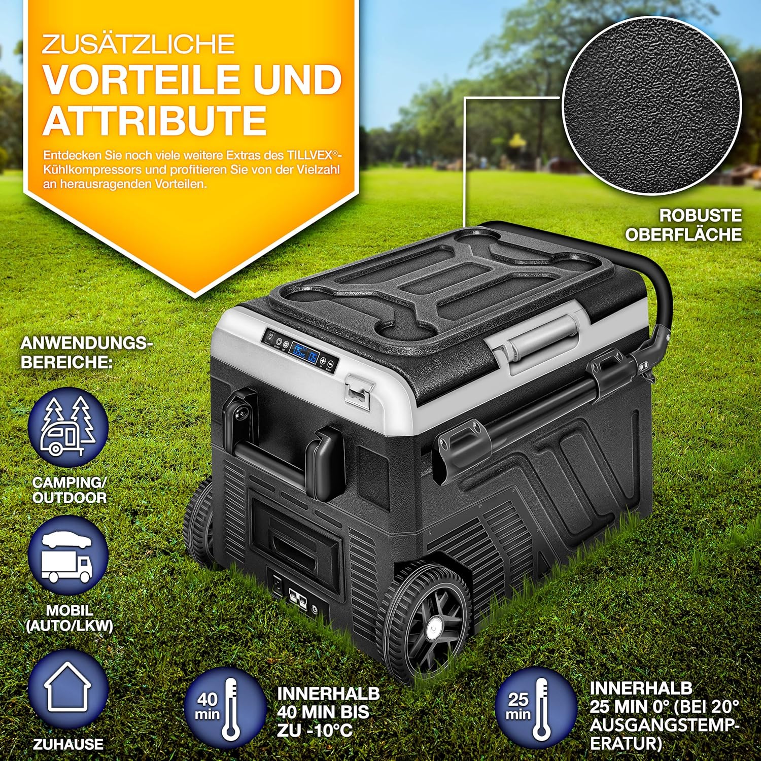 Compressor Koelbox elektrisch - Coolbox - Frigobox - 50L - Zwart