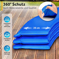 Kiduku Trampoline Randafdekking - Rand - Ø244cm - Blauw