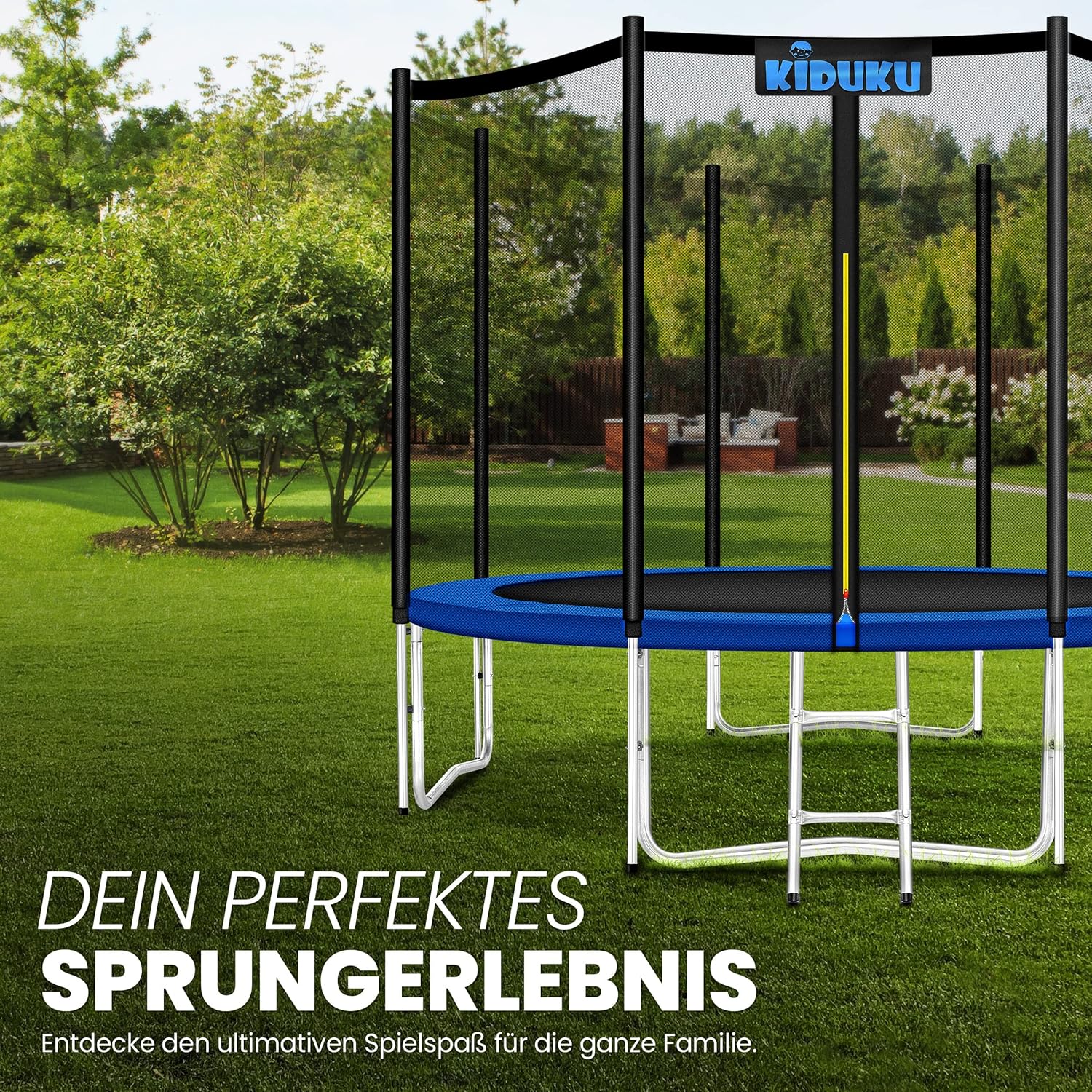 KIDUKU® Veiligheidsnet Trampoline - Trampolinenet - Ø305cm - Zwart