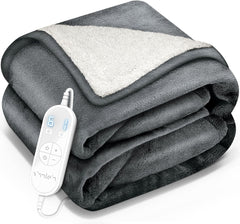 Elektrische deken - Warmtedeken - 1 persoons - 160x120 cm - Donkergrijs - Sinnlein®