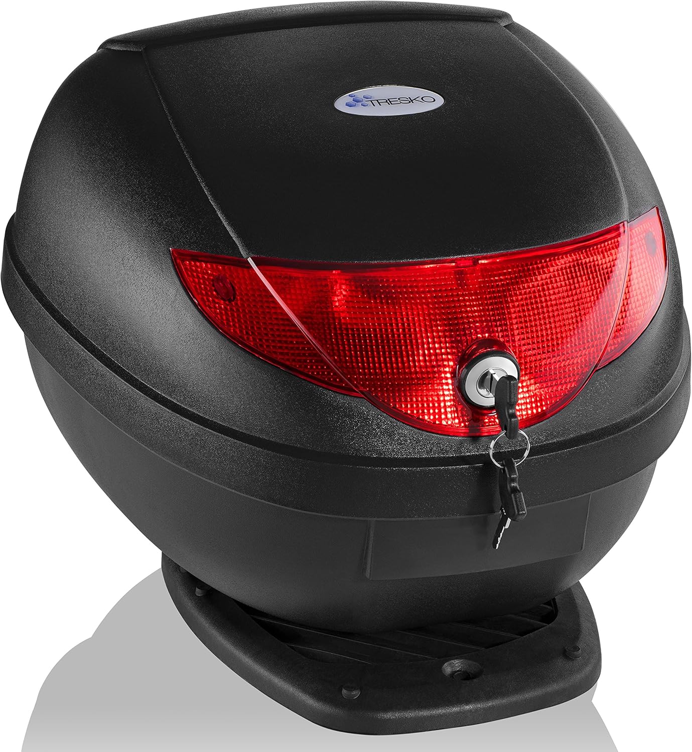 TRESKO® Topkoffer - Motorkoffer - Helmkoffer - 24L - Zwart