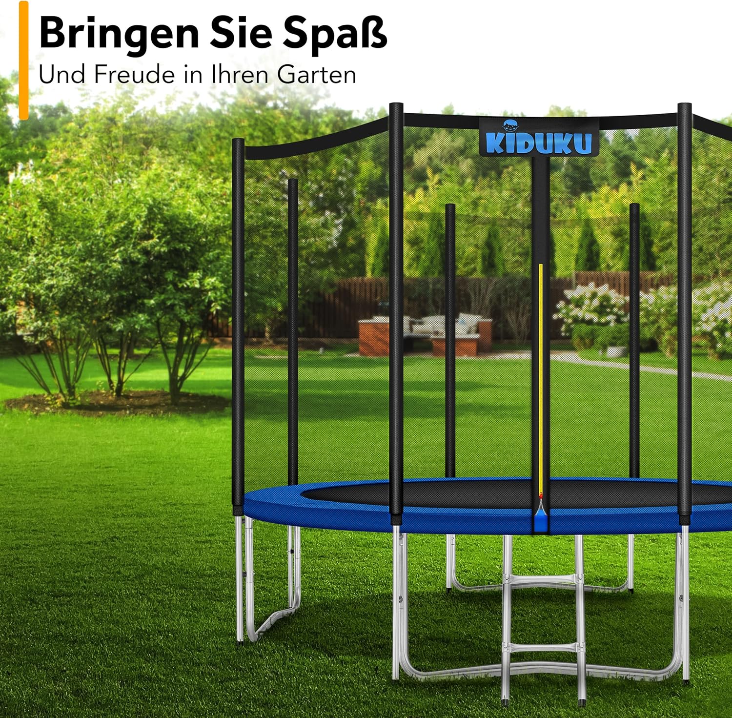 Kiduku Trampoline Randafdekking - Rand - Ø244cm - Blauw
