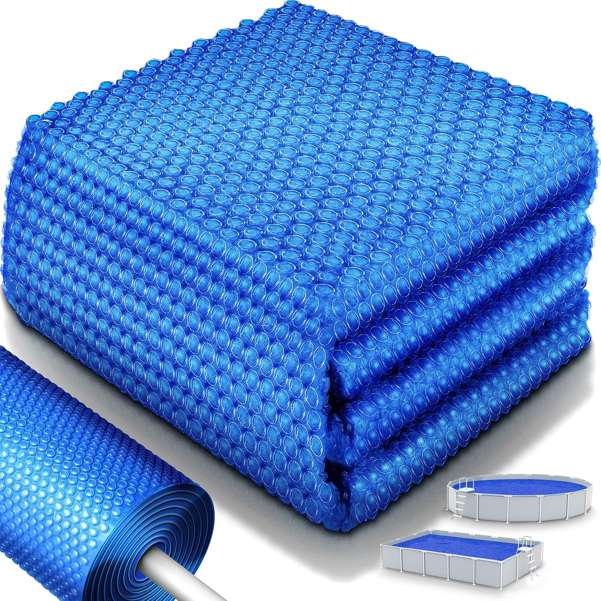 Tillvex® Zwembad zonnezeil - Afdekzeil - 800x400cm - Blauw