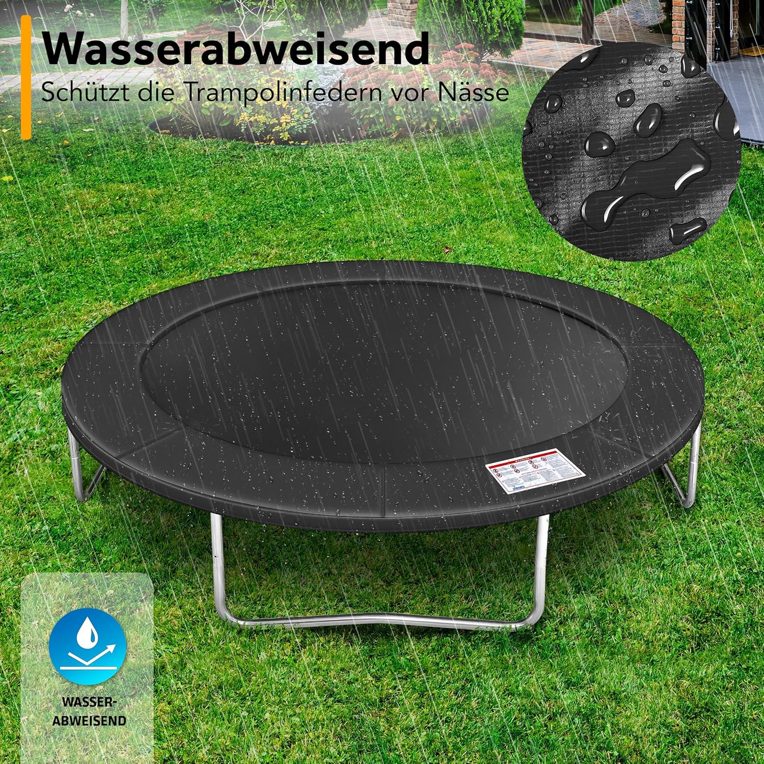 Kiduku Trampoline Randafdekking - Rand - Ø244cm - Antraciet
