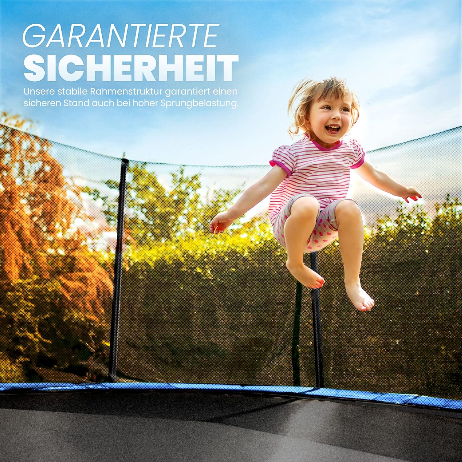 KIDUKU® Veiligheidsnet Trampoline - Trampolinenet - Ø305cm - Zwart