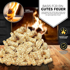 Aanmaakwokkels - Aanmaakkrullen - Aanmaakblokjes - 3kg - Grillas
