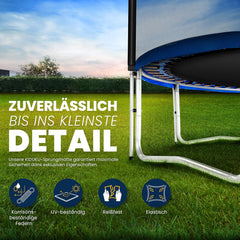 Trampoline - Met veiligheidsnet - 305 cm - Tot 150 kg - Blauw - KIDUKU®