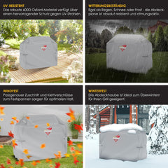 KESSER® Barbeque Hoes - Scheurbestendig - 147x61x122cm - Grijs