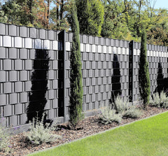 KESSER® PVC Inkijkwerende strips, inkijkbescherming, rol, dubbele spijlen, omheining, ondoorzichtig, 70 m x 19 cm, 60 bevestigingsclips, weerbestendig en windscherm, hekfolie, inkijkbescherming, tuin,