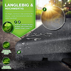 Tillvex® Parasoltegel - Parasolvoet  - Vulbaar tot 120 kg  - Antraciet