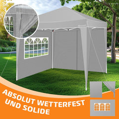 KESSER® Zijwand voor paviljoen - 3x3m - Grijs