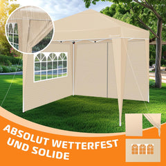 KESSER® Zijwand voor paviljoen - 3x3m - Beige