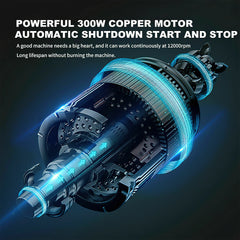 Hogedrukreiniger accu - Hogedrukspuit - Terrasreiniger - 200W - Zwart