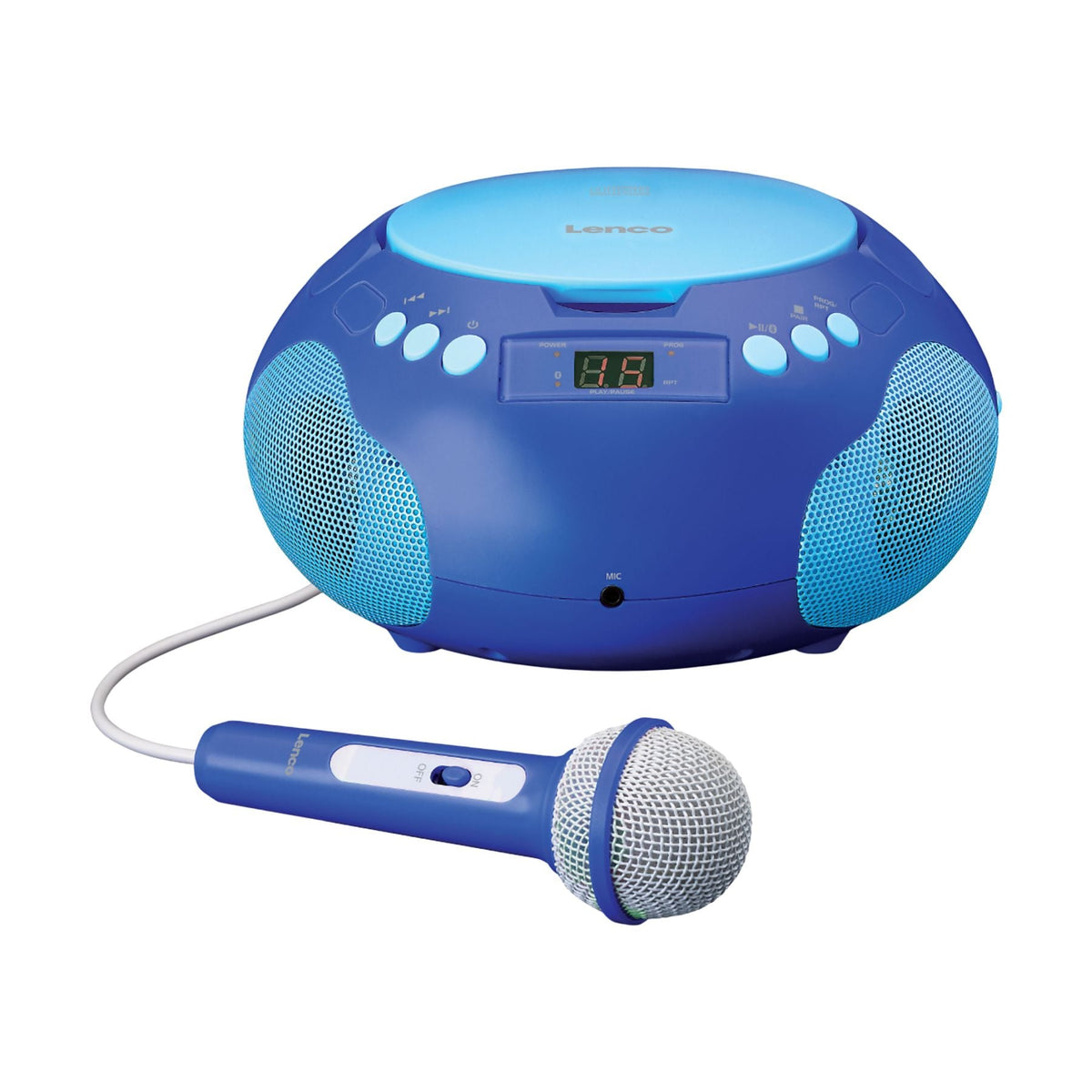 Draagbare radio - Boombox - CD Speler - Blauw - Lenco - SCD-625PK •