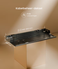 FLEXISPOT Geïntegreerde kabelbeheer- en stroomkit (CMP061) - Compatibel met E7/E7Pro/E7L