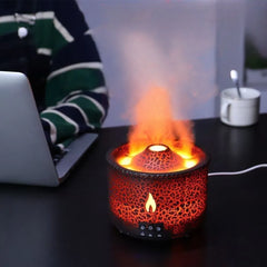 Aroma diffuser - Luchtbevochtiger - Zwart - Vulcano