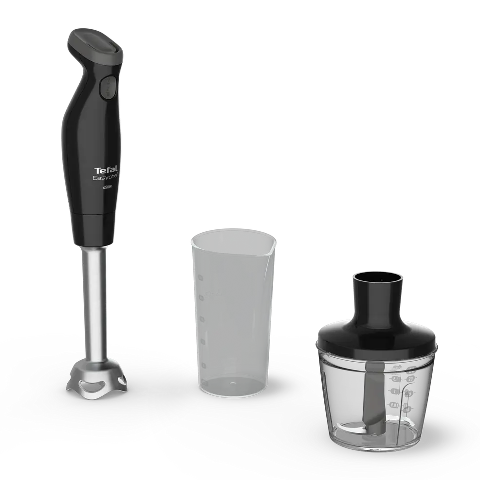 Tefal Easychef Handmixer Set HB4528E0 450W Mixer, staafmixer, hakmolen en maatbeker