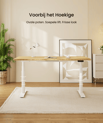 FLEXISPOT Sta-Bureau voor WFO/WFH met Ovale Poten (E8)