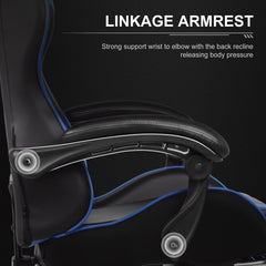 Ergonomische Bureaustoel -  Office Chair - Gamestoel - Volwassenen - Zwart/Blauw - GTPLAYER - GT800A