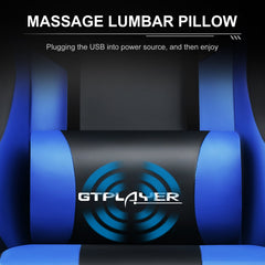 Ergonomische Bureaustoel -  Office Chair - Gamestoel - Volwassenen - Zwart/Blauw - GTPLAYER - GT800A