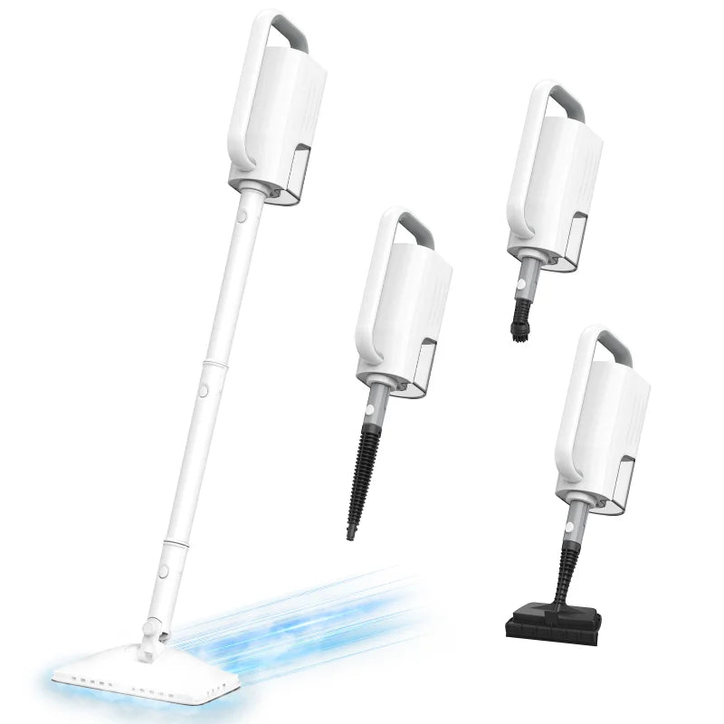 Stoomreiniger vloer - Vlekkenreiniger - Stoomapparaat - 1200W - Wit - Teendow