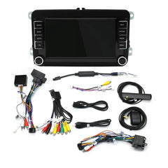 Autoradio - Carplay & Android - Voor Volkswagen - Universele Muiltmedia - Zwart