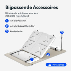 FLEXISPOT Elektrisch Bed Lattenbodem - Elektrisch Verstelbaar Hefmechanisme voor Matrassen - Verhoogt Alle Bedden en Springbodems - Met Krachtige Motor en Afstandsbediening