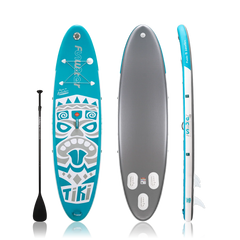 Sup Board - Opblaasbaar Paddle Board - 150kg - Wit/Blauw - FEATH-R-LITE