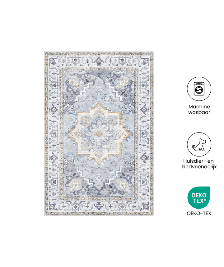 Vloerkleed - 130x185 cm - Tapijt - Woonkamer - Slaapkamer - FLEXISPOT