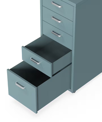 FLEXISPOT Dopamine lade-eenheid met wieltjes (RW2), grijs/blauw