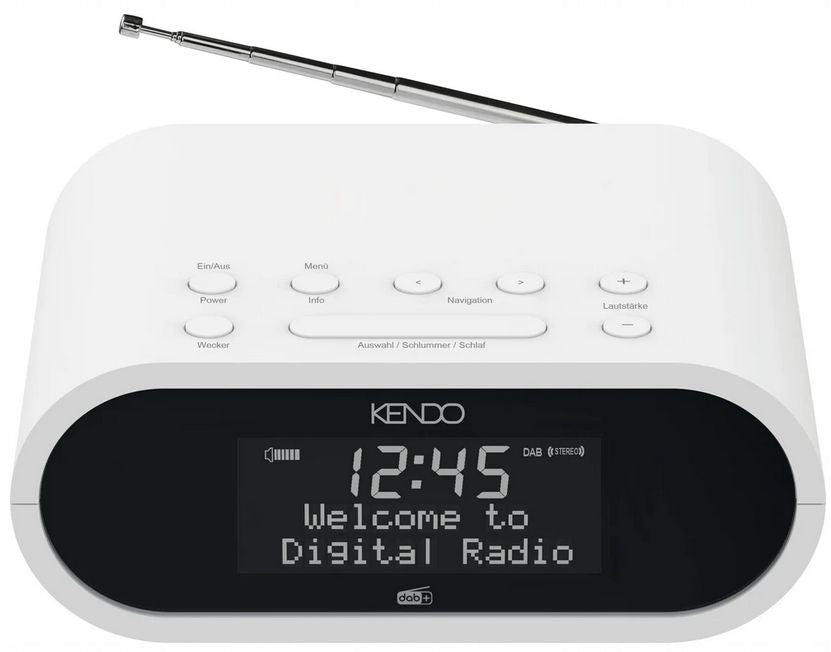 Wekkerradio met DAB - Digitale wekker - Alarmklok - Zwart - KENDO