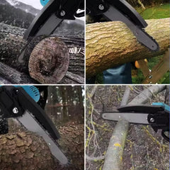 Mini kettingzaag - Elektrische snoeischaar - Met accu - Blauw - Jemi