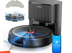 Robotstofzuiger met dweilfunctie - Robot stofzuiger - Zwart - Teendow D10S MAX