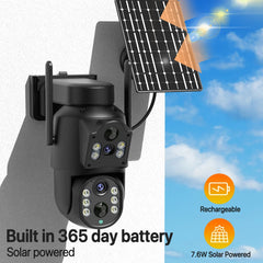 Buiten camera met nachtzicht - Beveiligingscamera draadloos buiten - Zwart - iCsee